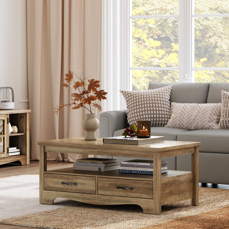 The Twillery Co.® Hulett Coffee Table with Storage & Reviews | Wayfair